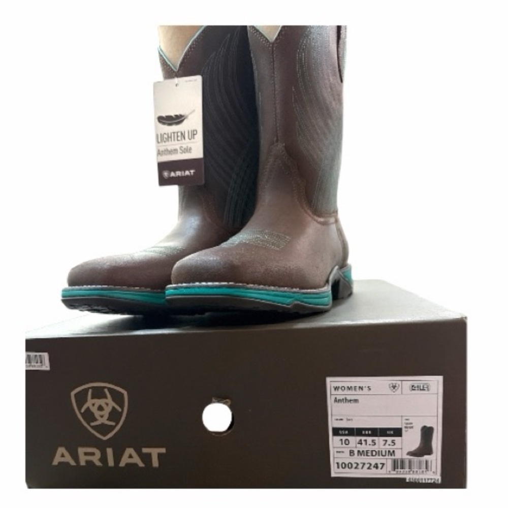 ARIAT Women’s Leather Anthem Java Western Boots, Size 10 - Picture 6 of 7